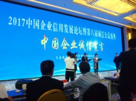 聚焦 | 天津同陽科技應(yīng)邀出席2017中國企業(yè)信用發(fā)展論壇暨第八屆誠信公益盛典